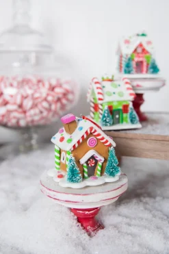 3” Acrylic Light Up Gingerbread House Ornament