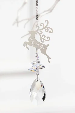 4.5” Aurora Borealis Reindeer Suncatcher