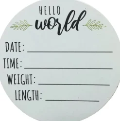 Baby’s Hello World Disk Personalizable Ornament