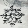 6” Black And White Buffalo Check Snowflake Ornament