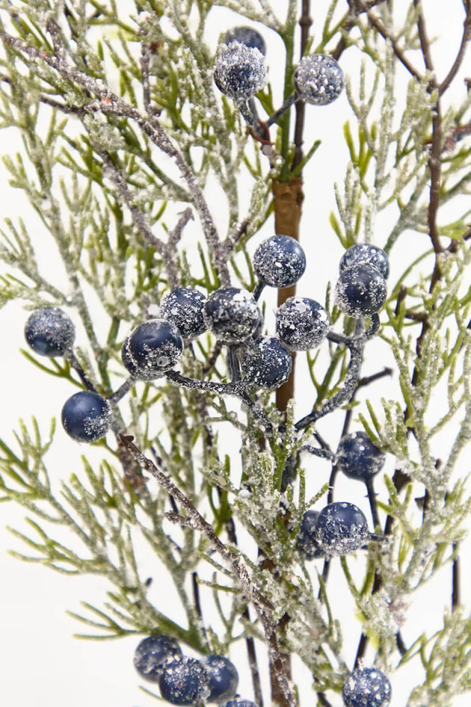 33" Blue Frosted Juniper Spray