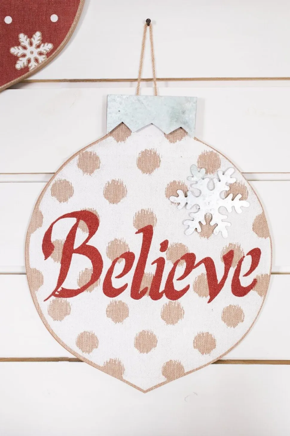 Burlap Ornament Wall Hangings