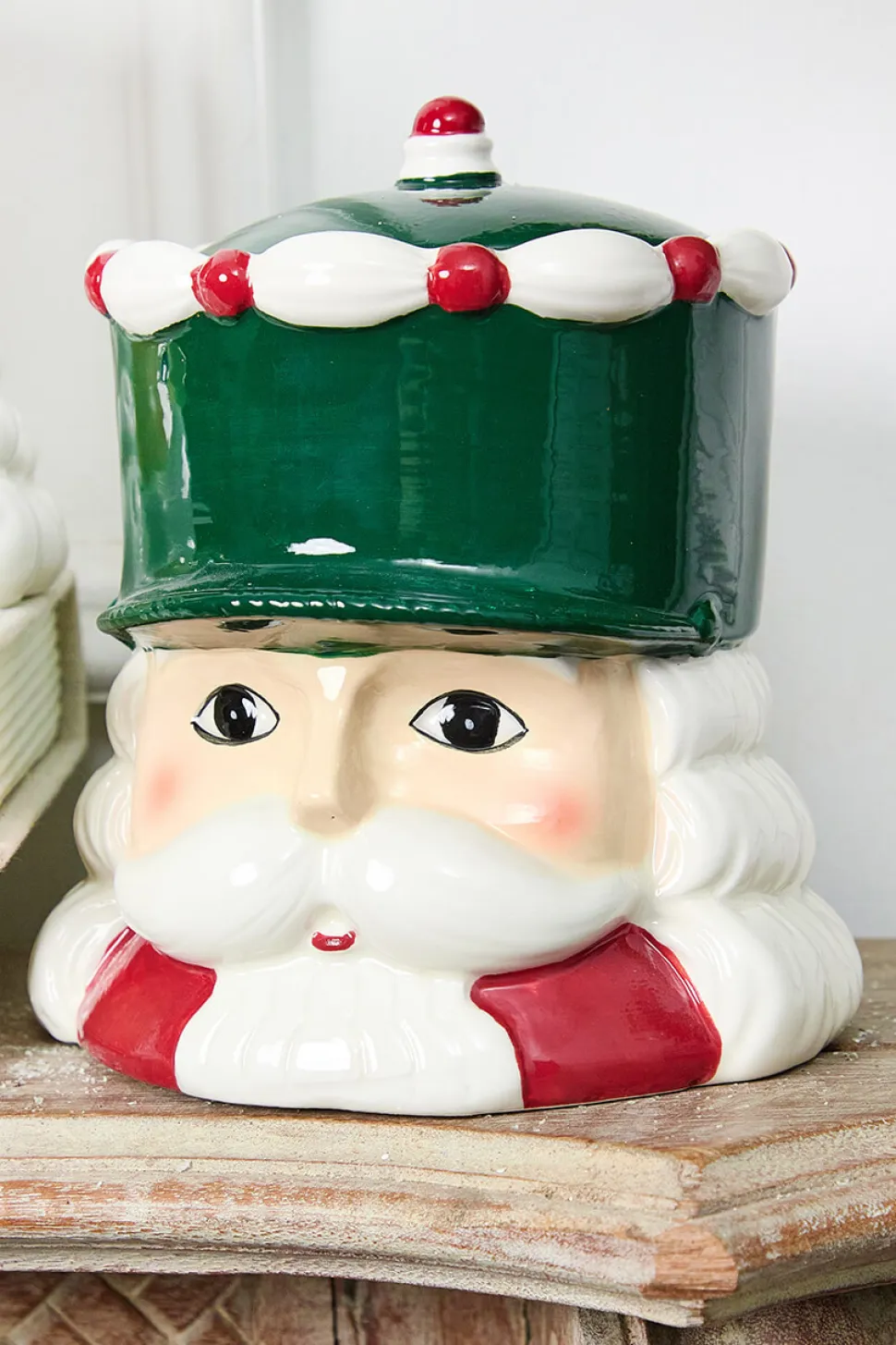 6" Ceramic Nutcracker Container - 2 Assorted