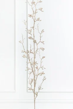 56.5" Champagne Glitter Berry Weeping Spray