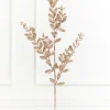 30" Champagne Glitter Eucalyptus Spray