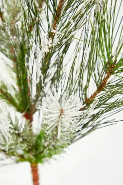 24" Christmas Flocked Pine Spray