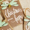 4.5" Christmas Gives Hope/Love/Joy Ornament