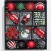Christmas Shatterproof 25 Piece Assortment - Red, Green, White
