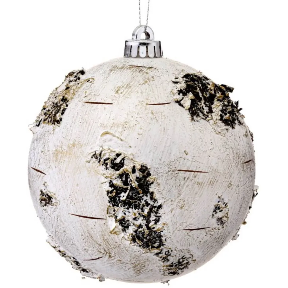 15 Cm Birch Ball Christmas Ornaments-Set of 2