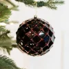 10 CM Honeycomb Ball Ornament Dark Red