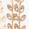 30" Crystal & Gold Jewel Spray