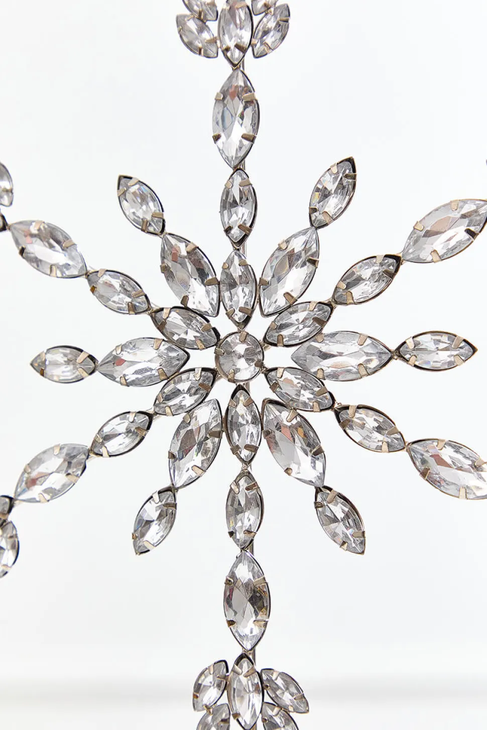 9.5" Crystal Jeweled Snowflake Ornament