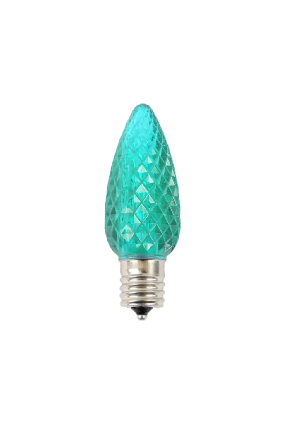 C9 Wonderful LED SMD Bulb (25 bulbs/bag) - Faceted, Teal