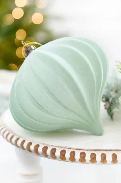 6" Eucalyptus Flocked Onion Ornament
