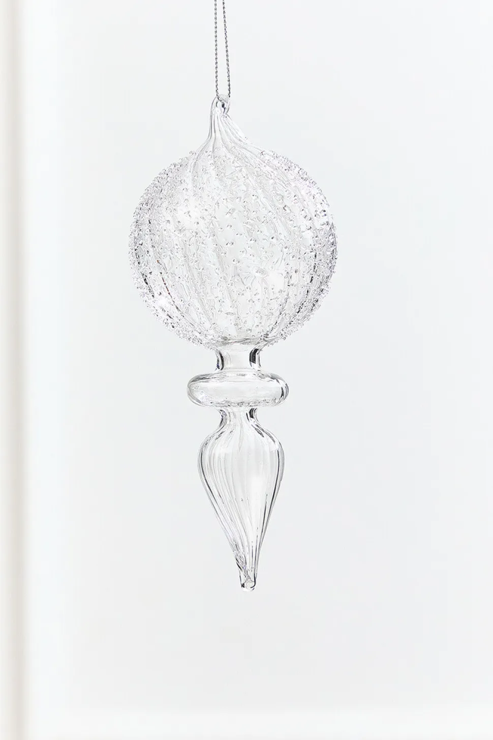 7.5" - 8" Finial Glass Ornament