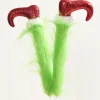 22" Furry Green Monster Legs Spray