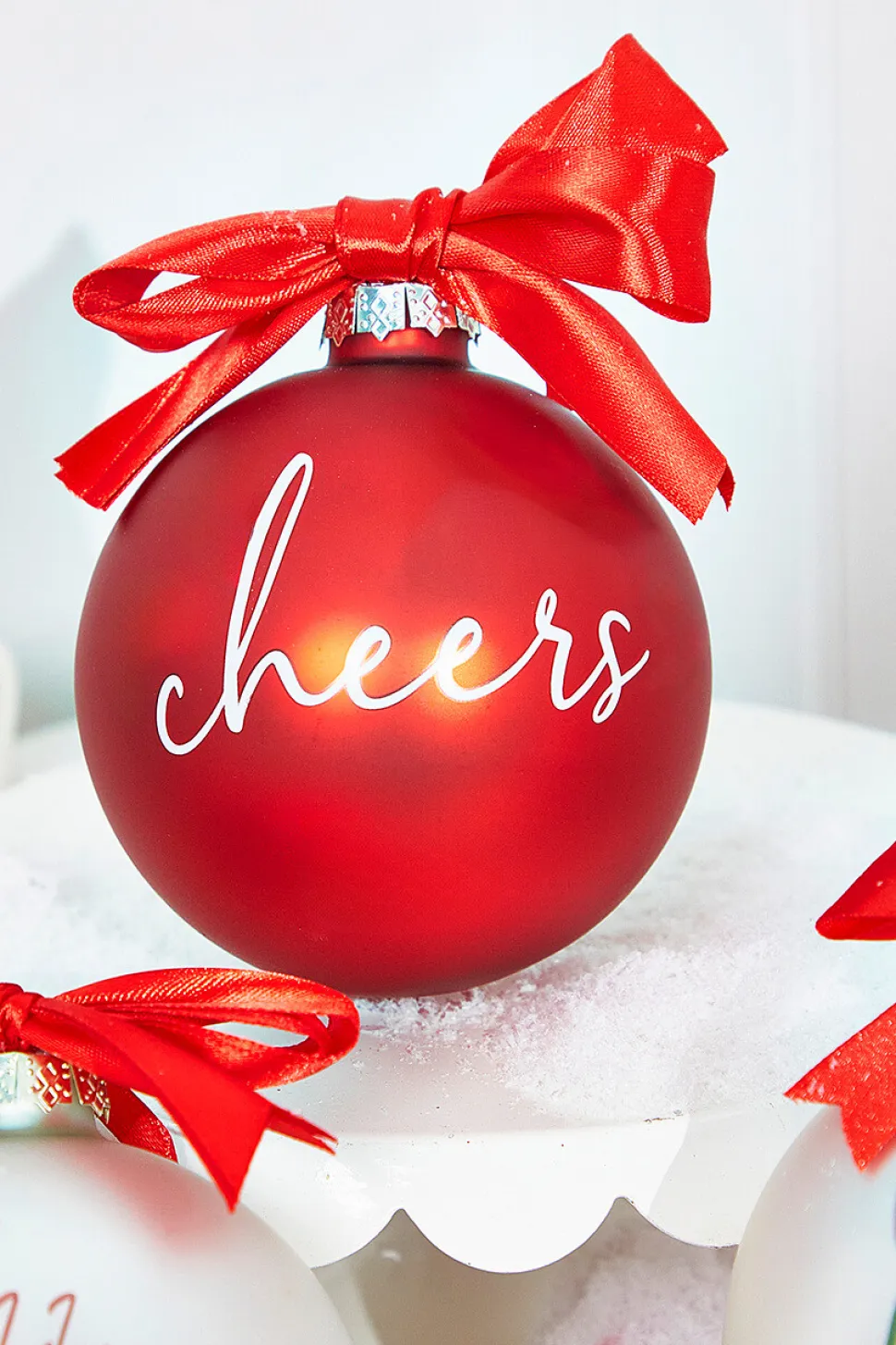 4" Glass Christmas Ornament