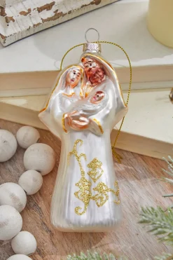 5” Glass Holy Family Ornament