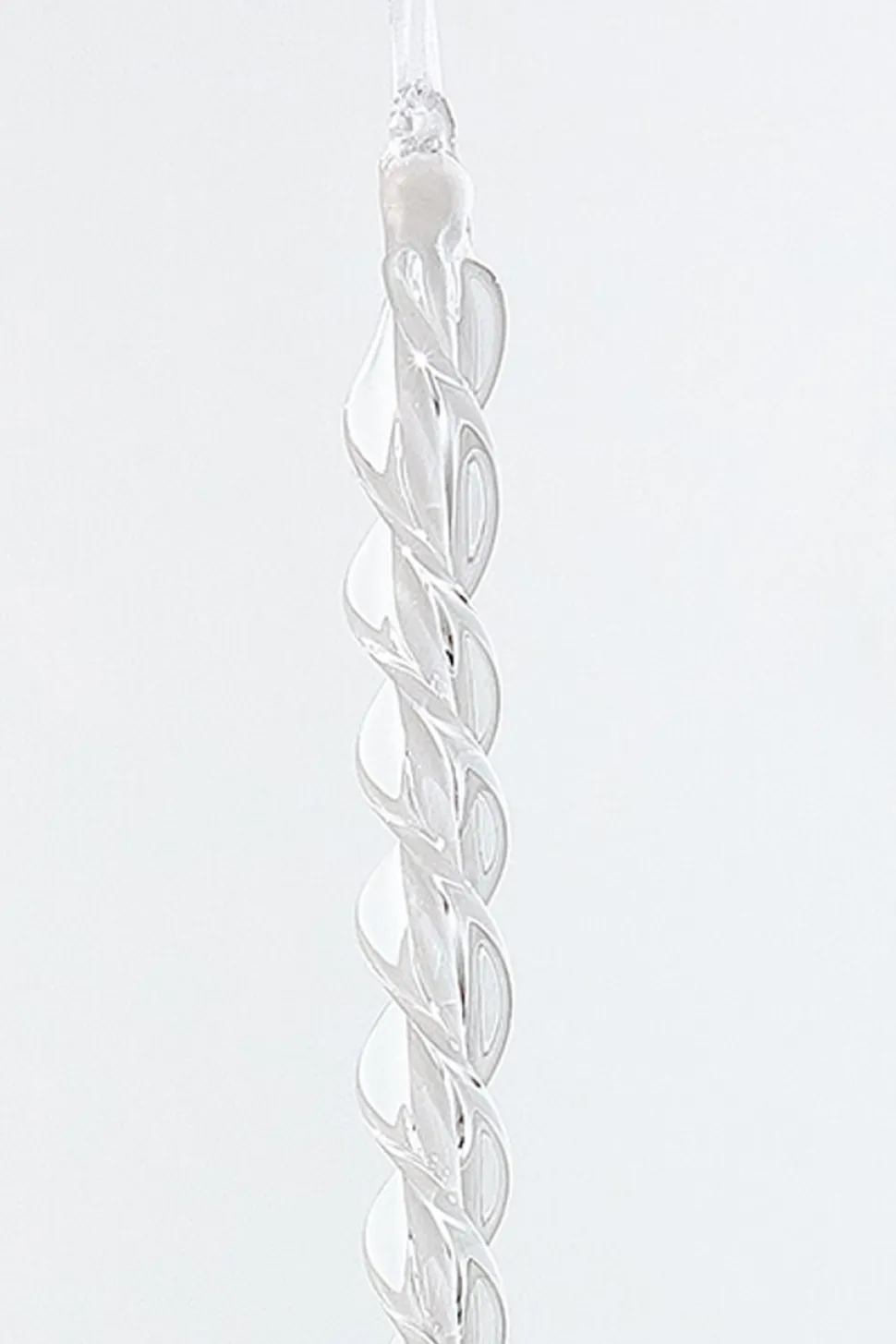 16.5" Glass Icicle Ornament