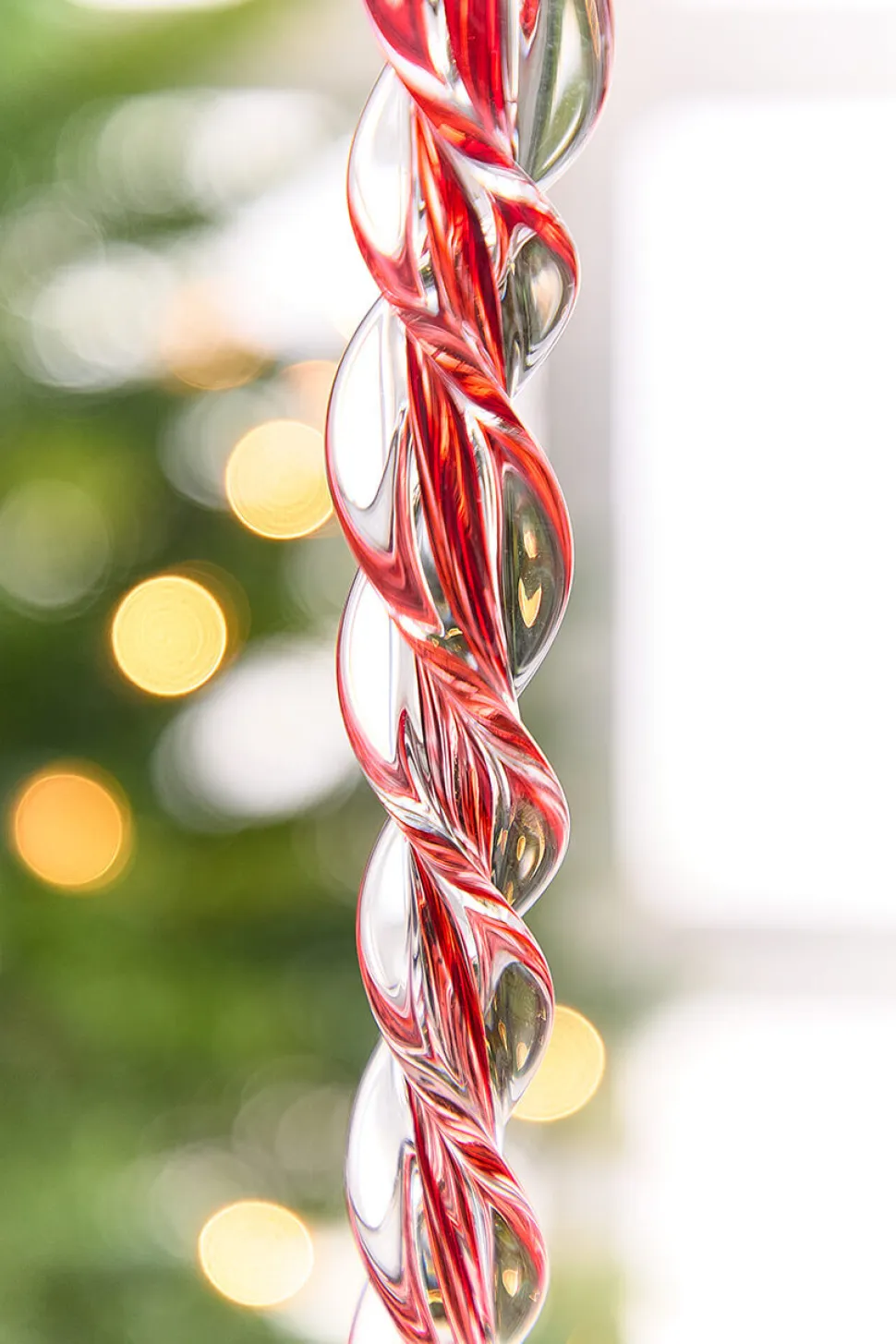 16.5" Glass Icicle Ornament
