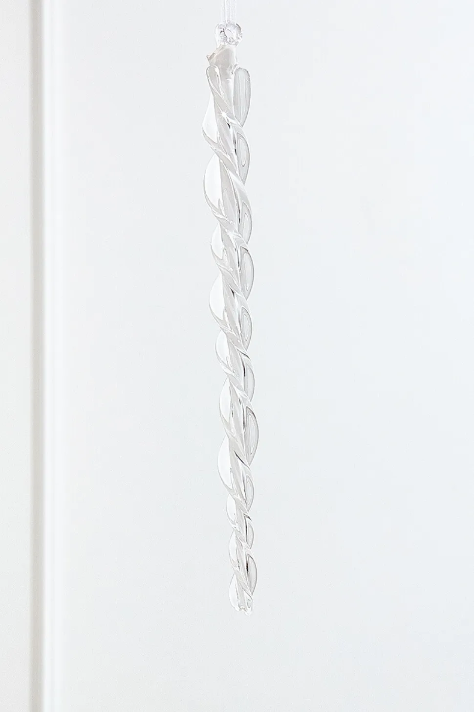 12.5" Glass Icicle Ornament