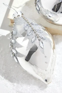 4" - 5.5" Glass Jewel Ball & Finial Ornament