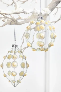 4" Glass Pearl Ornament