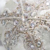 4" Glitter Ball/Finial Snowflake Ornament