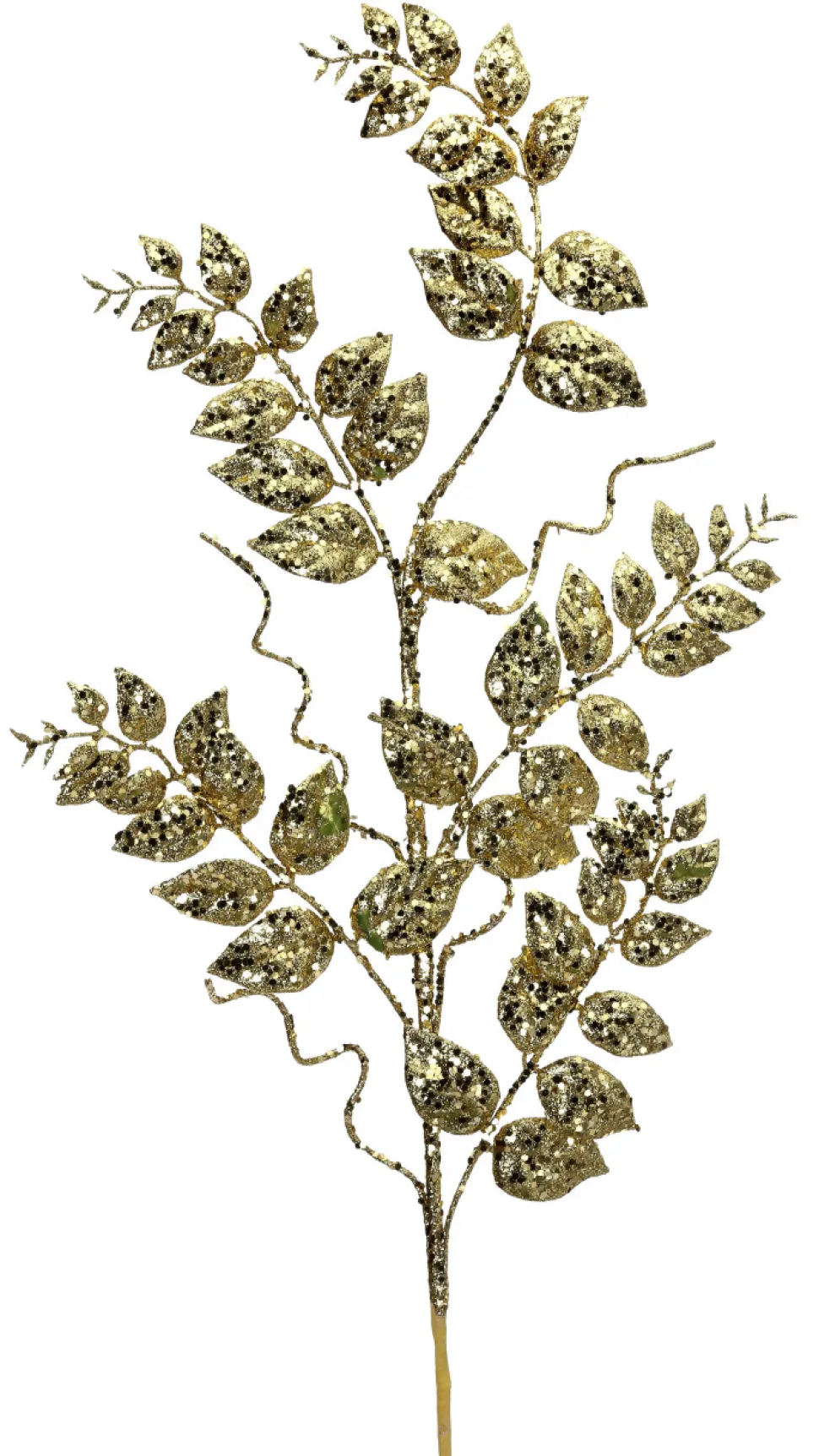 35” Glitter/Mica Later Fern Spray Gold