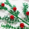 31” Glitter Pine Ball Ornament Spray