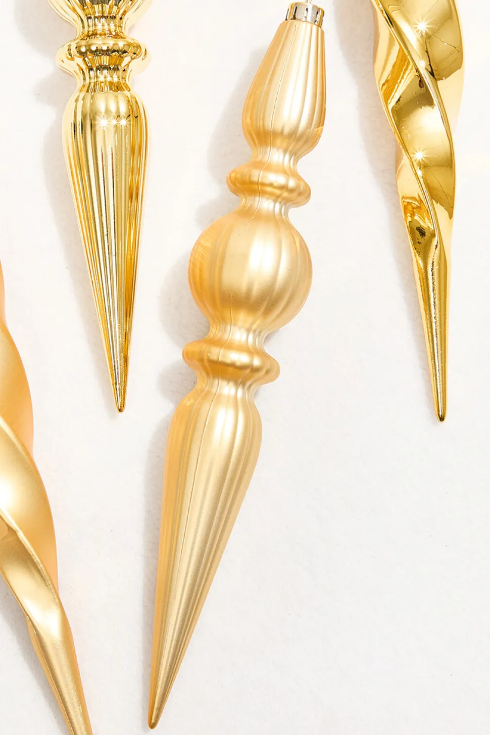 12" Gold Finial Boxed - Set of 4