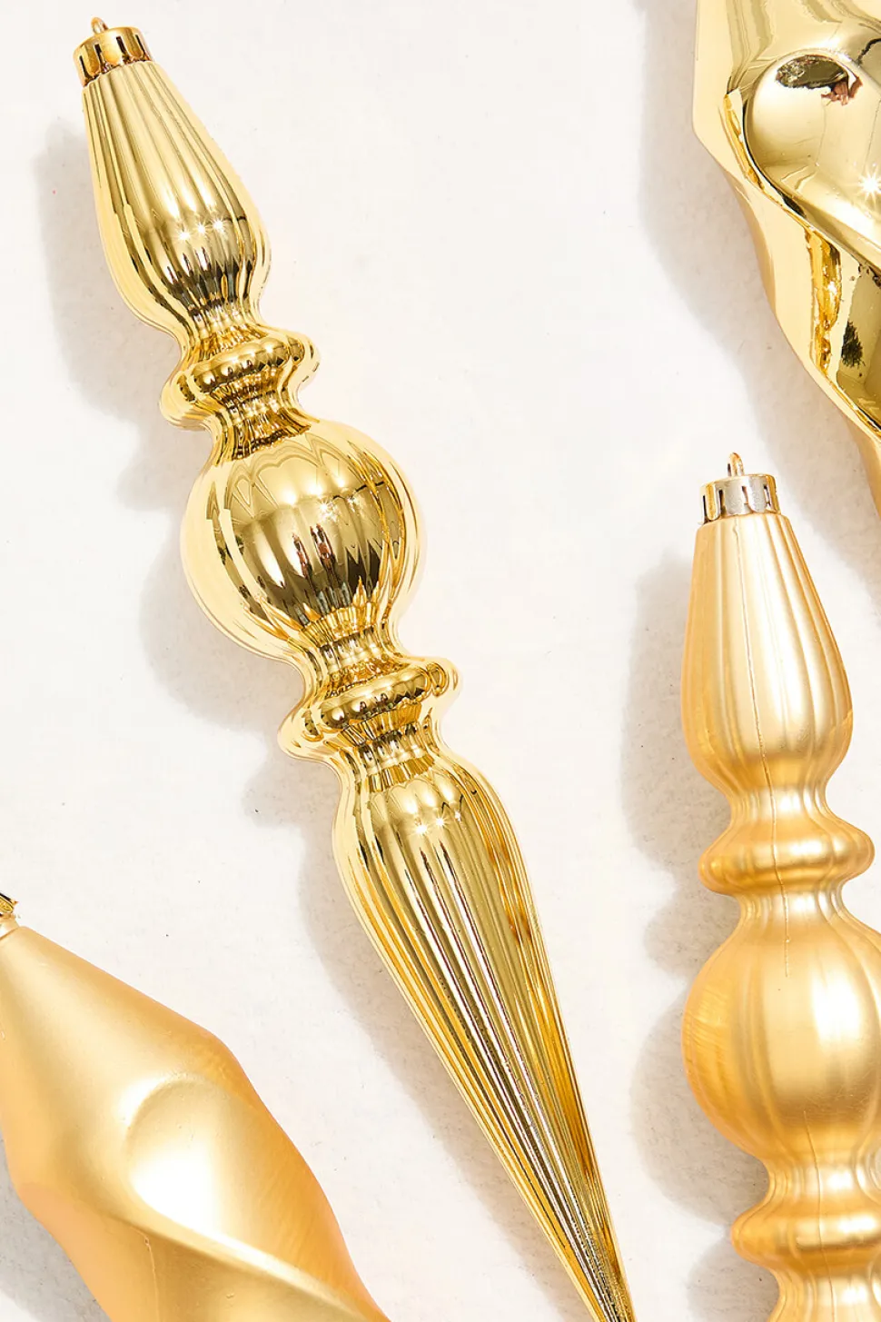 12" Gold Finial Boxed - Set of 4