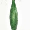 9" Green Glass Ornament