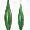 7" Green Glass Ornament