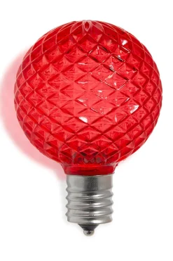 G50 Wonderful LED SMD Bulb (25 bulbs/bag) - Faceted, Red