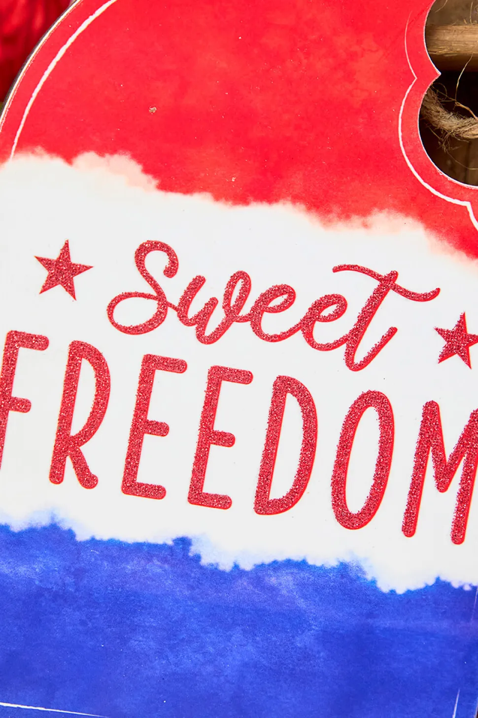13.5"H x 7"L Sweet Freedom Popsicle Sign