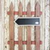 21”H x 32”W Wood Chalkboard Arrow Fence