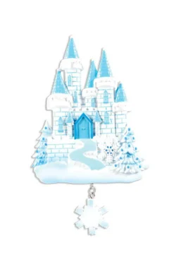 6" Ice Castle Customizable Ornament