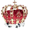 8.5" Jeweled King Crown, Red - Mark Roberts