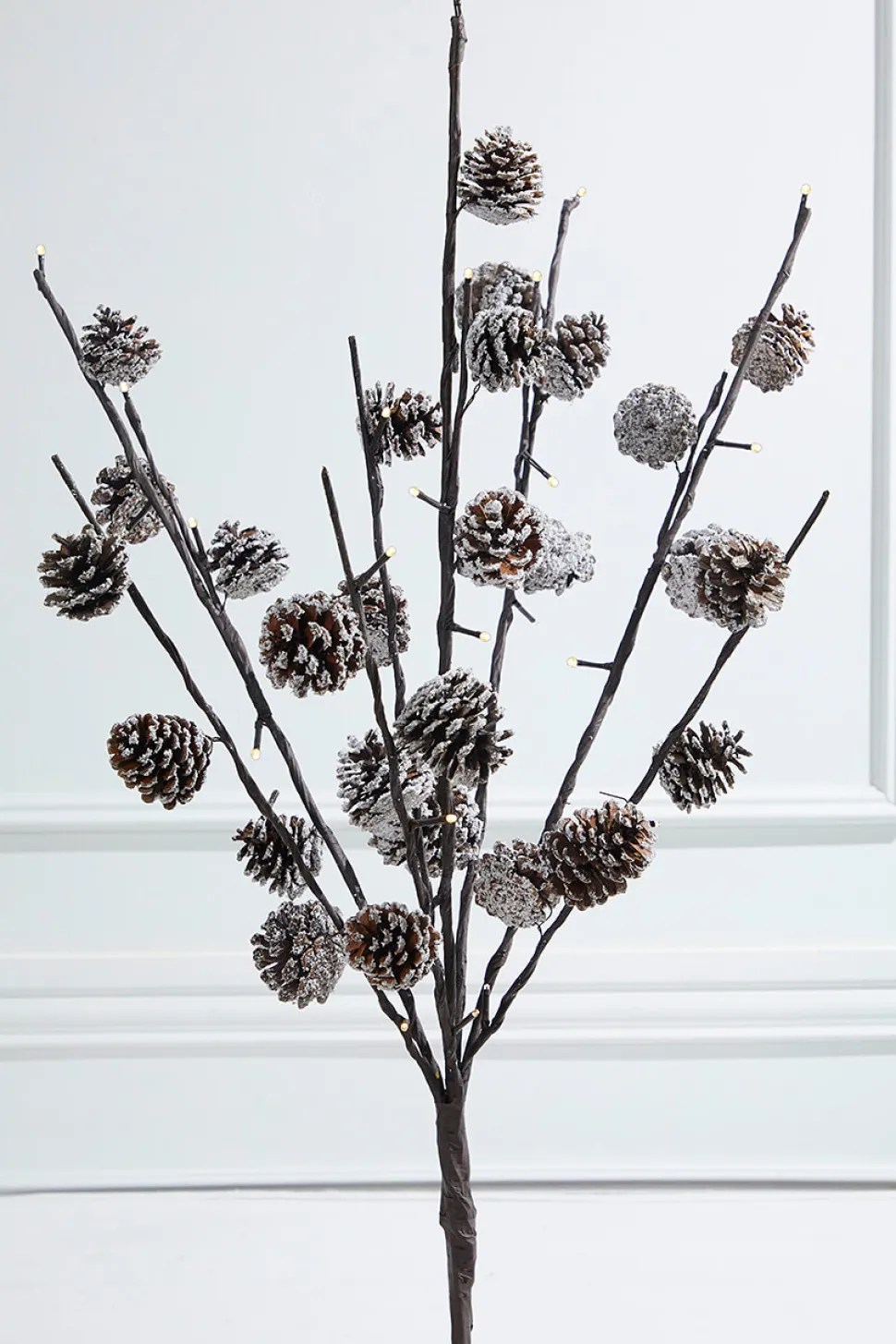 36" LED Pinecone Branch