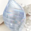 4" - 7" Light Blue Iridescent Glass Ornament