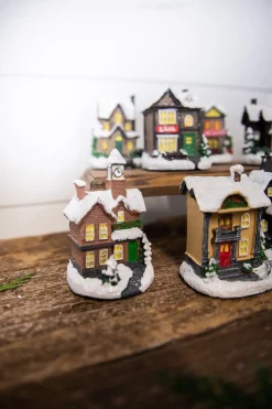 Lighted Holiday House with Battery Powered LEDs