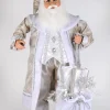 Lighted White Elegance Santa