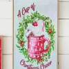 19.6" Lighted Wood Holiday Design Wall Sign