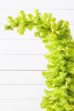 7' Lime Green Whimsical Tree with LED Lights