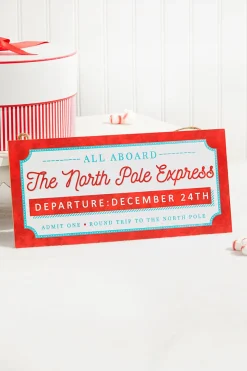 12.5"L x 6"H The North Pole Express