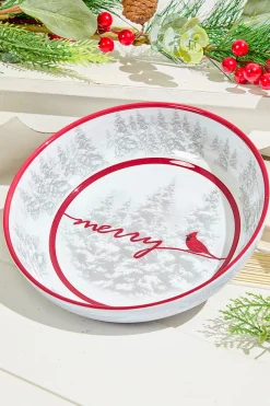 7.95" Melamine Cardinal Design Bowl