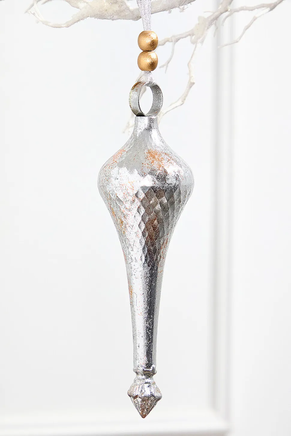 12" Metal Finial Ornaments
