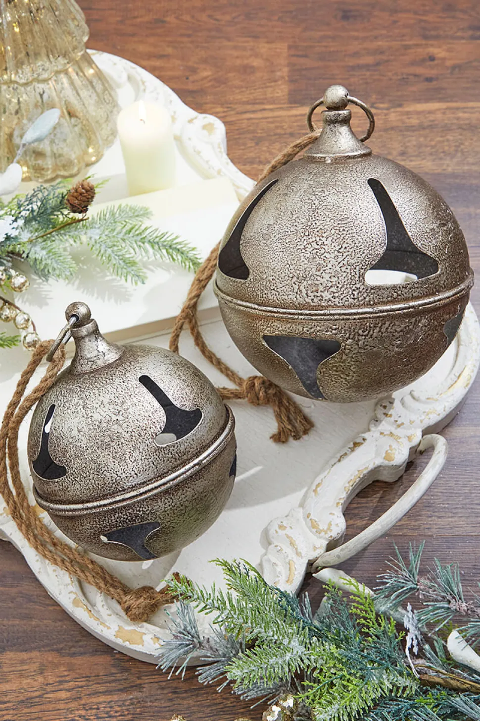 8” Metal Hanging Bell Ornament