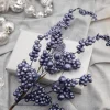 18” Metallic Dew Berry Spray - Navy